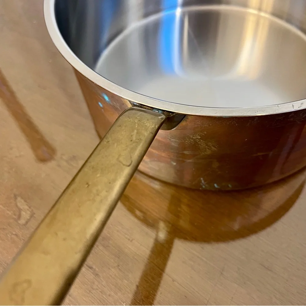 Spring Culinox 78 Copper/Stainless 4-quart Saucepan, 1970s Vintage, Switzerland - Picture 13 of 16